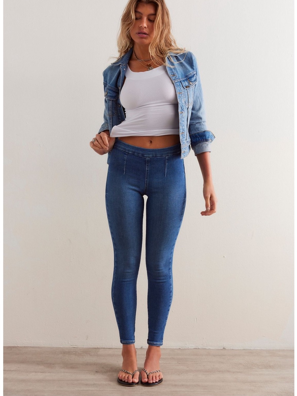 Free People We The Free CRVY Infinite Stretch Pull-On Skinny Jeans